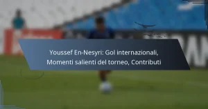 Youssef En-Nesyri: Gol internazionali, Momenti salienti del torneo, Contributi